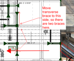 Image of mechanical drawings being edited by Force Support Services